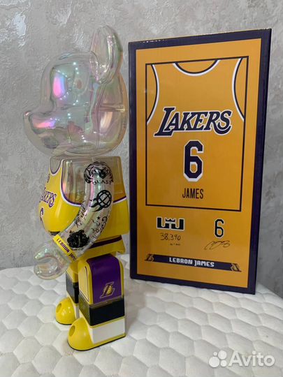 Игрушка Bearbrick 28cm Lakers 6