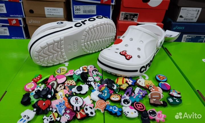 Crocs сабо женские джибитсы в подарок