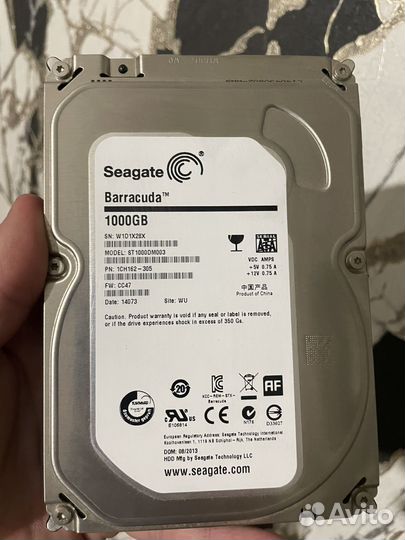 Жёсткий Диск Seagete Barracuda 1Tb