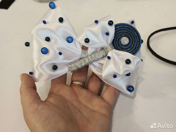 Бант куколки. Ободок конфетка