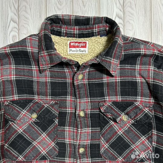 Рубашка wrangler с шерпой M 48