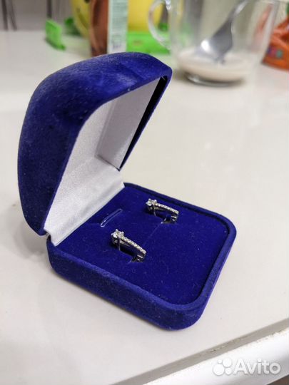 Серьги серебро