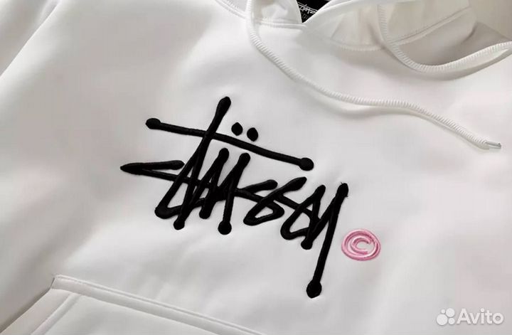 Худи Stussy v2 Белое