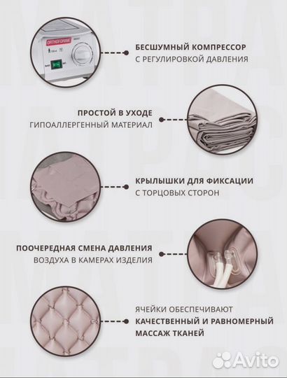 Противопролежневый матрас c компрессором новый