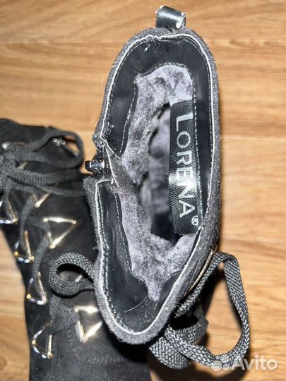 Сапоги зимние на каблуке