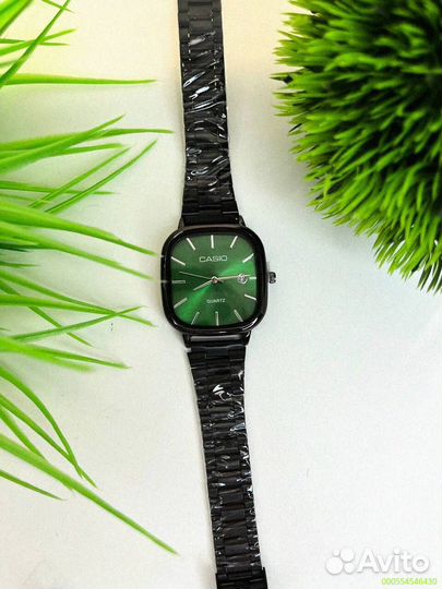 Наручные часы Casio чёрно-зелёные (Арт.71517)