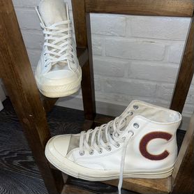 Кеды converse кожаные белые