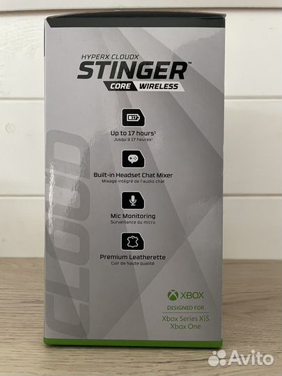 Игровая гарнитура Hyperx Cloudx Stinger Xbox