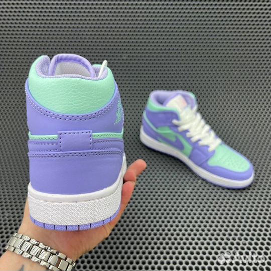 Кроссовки Nike Air Jordan 1 Mid Purple Aqua