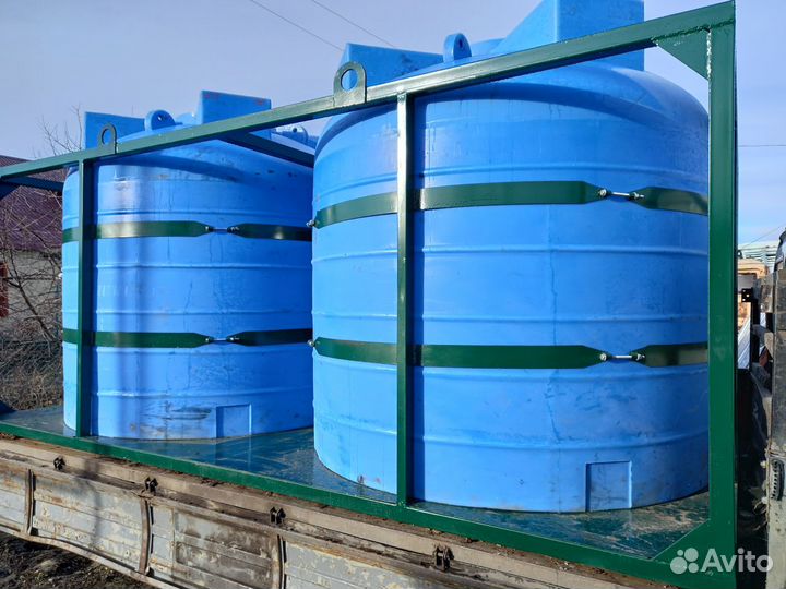 Емкость пластиковая в каркасе