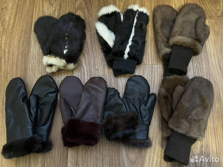 Варежки норковые