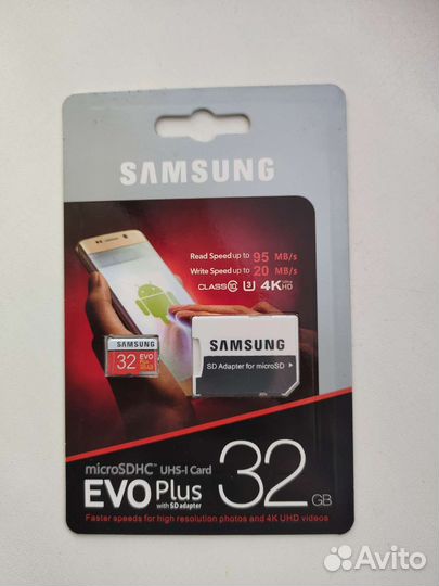 Карта памяти MicroSD Samsung