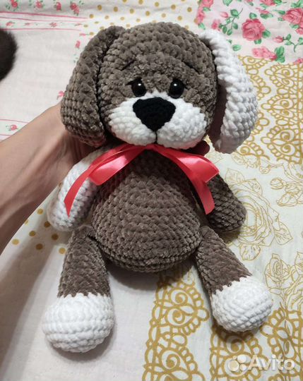 Собачка вязаная игрушка