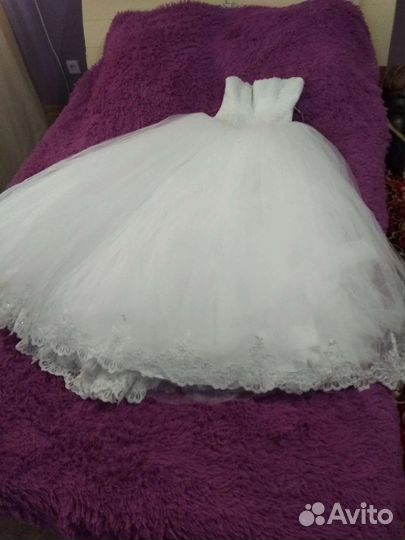 Свадебное платье 44 46 новое