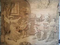 Антикварная картина мушкетёры Европа начало 19 век