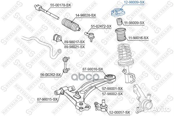 Опора амортизатора переднего Toyota Camry all