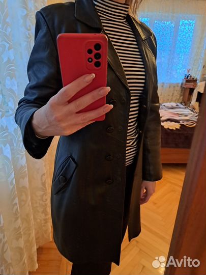 Кожаный плащ