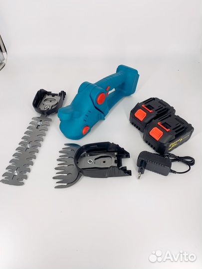 Аккумуляторный садовый кусторез. Новый. Мощный