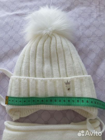 Комплект шапка и снуд для девочки