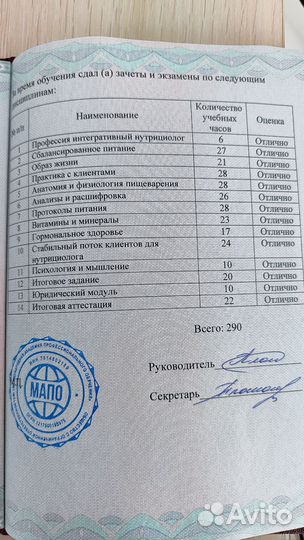 Нутрициолог / расшифровка анализов