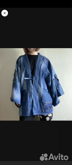Джинсовое кимоно
