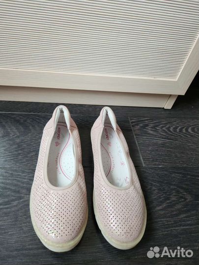 Балетки натуральная кожа 37