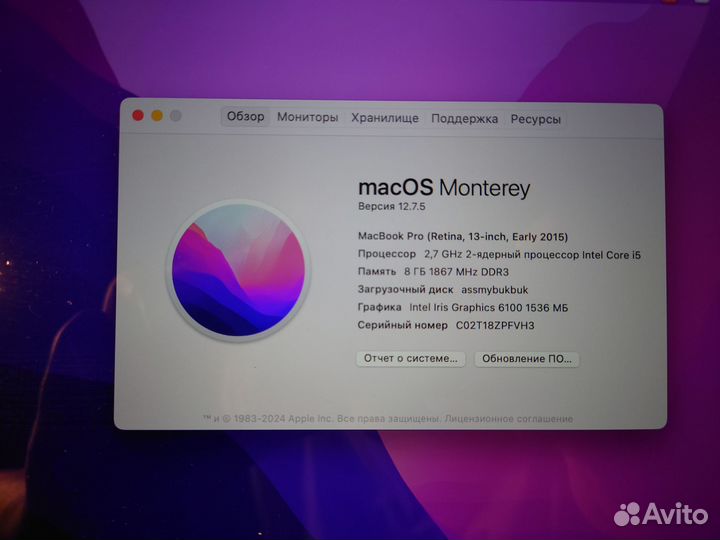 Apple MacBook Pro 13 retina 2015