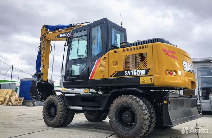 Колёсный экскаватор Sany SY155W, 2023
