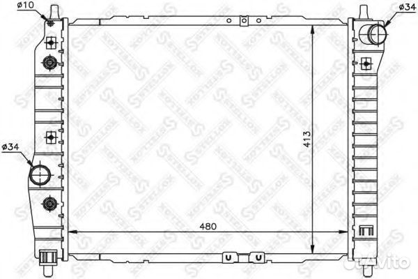 Радиатор 1025323SX stellox