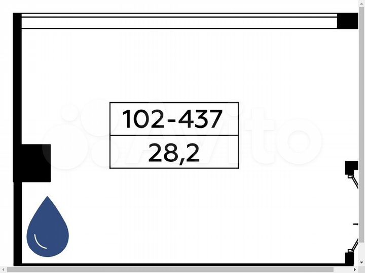 Продается офисное помещение, площадь 28.2 кв.м