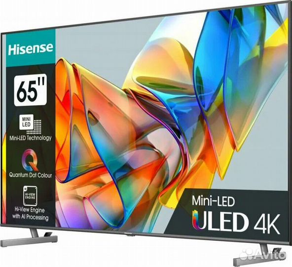 Телевизор Hisense 65U6KQ, темно-серый