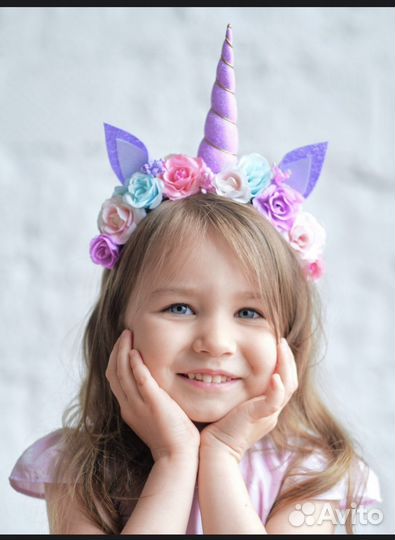 Ободок единорожка для девочки