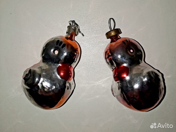 Уточки. Новогодняя елочная игрушка. СССР