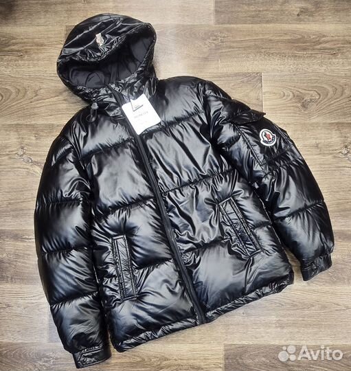 Пуховик moncler мужской глянцевый