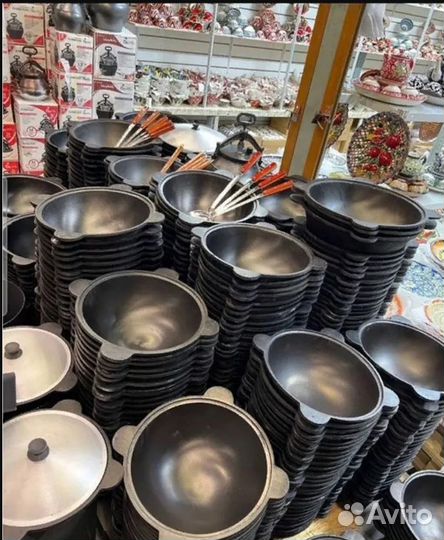 Казан чугунный узбекский