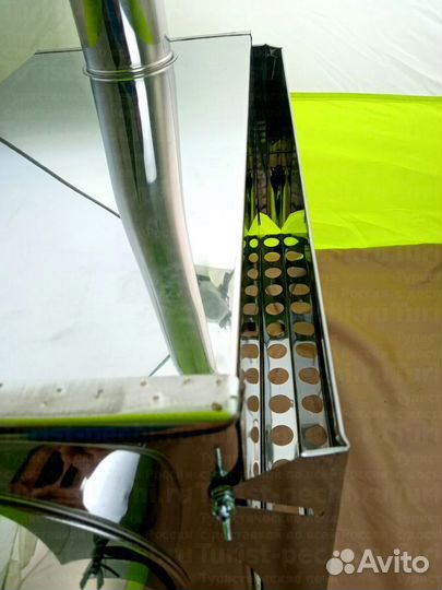 Печь походная Пошехонка Средняя на 30 л. c 3Д экра