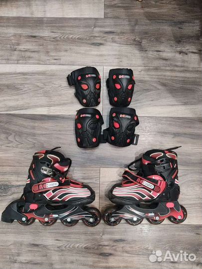 Роликовые коньки с защитой