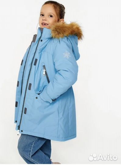 Зимняя куртка для девочки 140