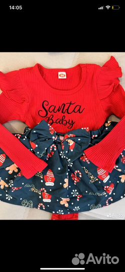 Новогодний костюм для девочки 80