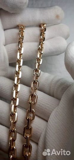 Золотая цепь 585 проба якорное плетение