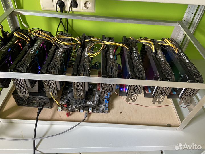 Ферма для майнинга geforce RTX 3070 8gb