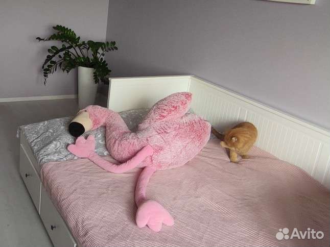 Игрушка мягкая фламинго