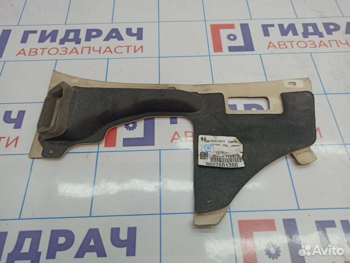 Шумоизоляция под педали Citroen C4 II 9802801380