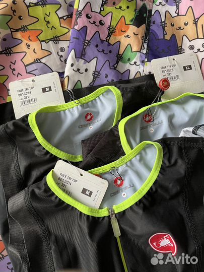 Джерси без рукавов Castelli Free Tri Top M