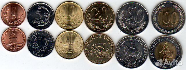 Набор из 6 монет Албания