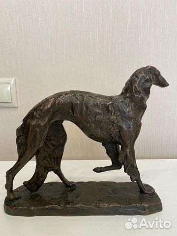 Собака Борзая Ск. Малушина 1973г СССР редкая