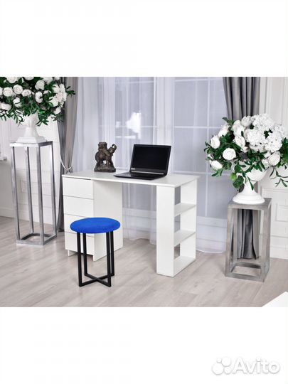 Стол письменный, Domenico, Белый 75х110х50 см