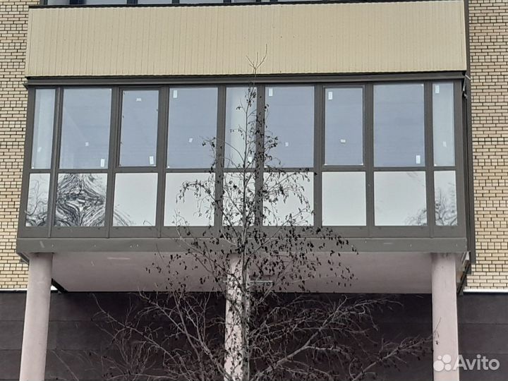 Замер установка окон пвх, Остекление балконов