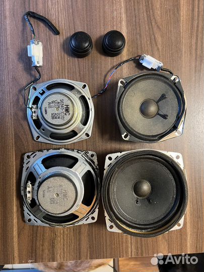 Колонки штатные hyundai getz + пищалки kicx