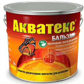 Масло для древесины Акватекс Бальзам Иней 2 л